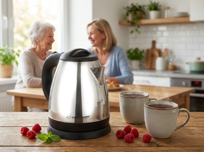 czajnik stal nierdzewna inox Esperanza EKK116S elegancki design